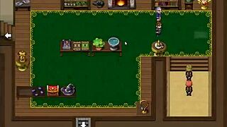 Playing Henteria Chronicles 3, pixel art game, no animations just raw fun.