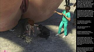 big apple small gesture ep 23 - intense 3d cartoon banging