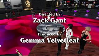 a group of people dancing and socializing at an elite night club outdoors