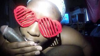 Anime Nerd Sloppily Sucks Big Black Cock