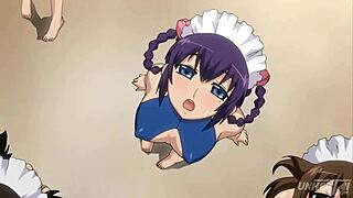 Teen orgy contrasts with public pool hentai