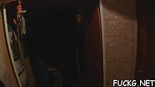 does the guy in glasses fuck the teen slut hard with blowjob?