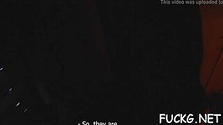 does the guy in glasses fuck the teen slut hard with blowjob?