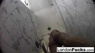 london keyes gets wet while masturbating solo