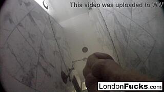 london keyes gets wet while masturbating solo