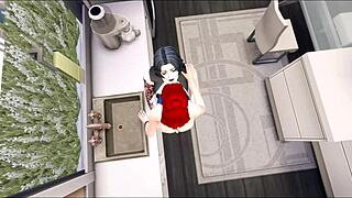 My Goth Girlfriend in The Sims 4 Futa Adventure