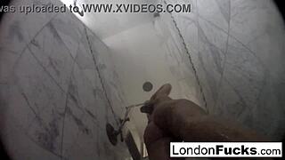 london keyes gets wet while masturbating solo