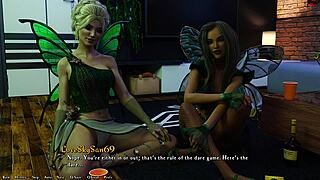 Horny fairies get naughty in a wild threesome session