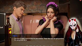 Kate 11 Cosplay Maid In Stockings And Redhead Costume