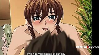 girls crash and start scissoring in wild threesome scene