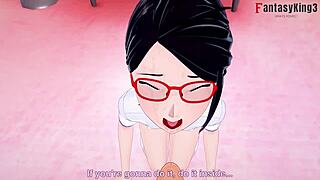 Kushina Uzumaki Gets Fucked While Sarada Uchiha Watches Jealously in Full Hentai Movie