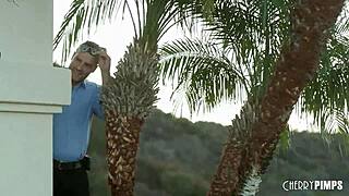 Hot Blonde Teen in Bikini Loves Being Watched Masturbating Outdoors Before Doggystyle Fuck