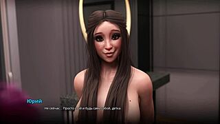 Bold naked teen in 3some pussy play with friends in american 3d cartoon gameplay.