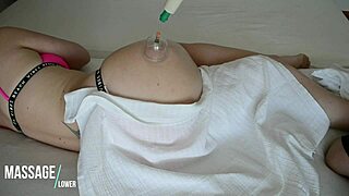 Vacuum Massage Turns Hot for European Babe's Booty