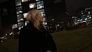 i saw this blonde babe flashin her tits downtown