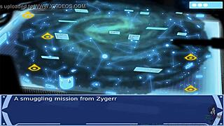 In this Star Wars cosplay, the orange trainer moans during bdsm orgasm