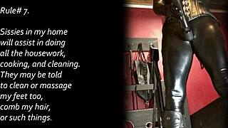 House rules for sissies how should a proper sissy act when she is on sissy training at my place