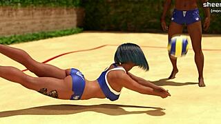 Hell Yeah! Busty Babe's Public Handjob in Animated Hentai!