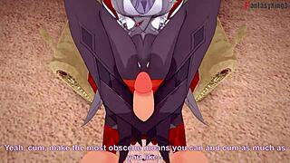 arlecchino's intense footwork and blowjob in genshin impact pov