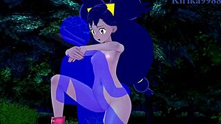 3D animated hentai with Iris and Erica in intense sex scene