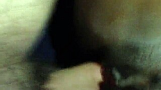 my nigerian gf loves my white cock so wet and interracial