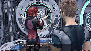 In stranded in space, I feel close to the cute asian scientist milf