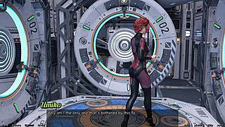 太空搁浅和可爱亚洲科学家熟女亲热