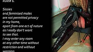 House rules for sissies how should a proper sissy act when she is on sissy training at my place