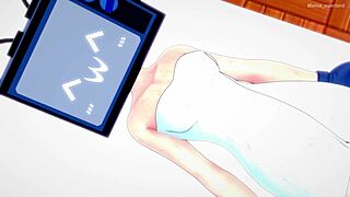 tv woman solo in towel waits in infirmary for love treatment