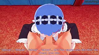 i suck and fuck rem's big boobs