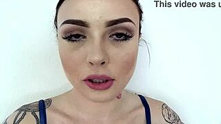 chloe carter petite with small tits and waist takes huge cock pov blowjob deepthroat facefuck and swallows cum wow