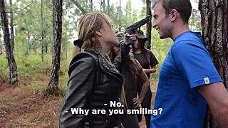 sex-crazed latina guerrillas blowjob and oral on captured male's big cock