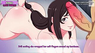 Final fantasy tifa babe with a big ass and big tits gives blowjob gets her little 18+ pussy fucked hard and enjoys some anal sex anime hentai game waifuhub part 9 😏