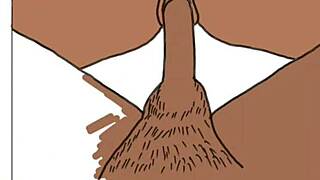 African Couple Gets Wild in Drawing Session Part 2