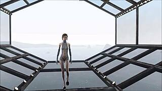 Yo, check out this cute brunette in Fallout 4 fashion 204