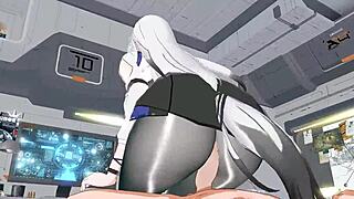 3D Hentai Animation: Deep Space Eye Gengchen Rides in Full Outfit Set