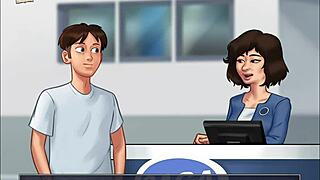 Summertime saga, blow that monster cock now!