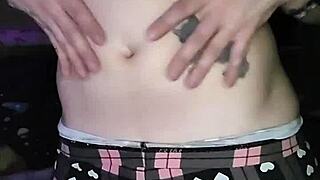 alt pawg uses vibrator on her ass to reach orgasm while masturbating