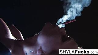 Shyla style's hot jeans fetish scene