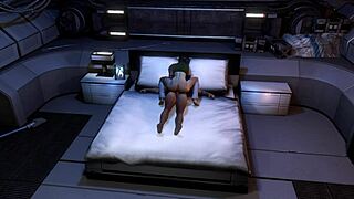 sexy brunette chick rides blindfolded man in 3d