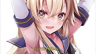 Shimakaze wants to make you her sexual slave in hentai femdom.