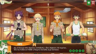 Game Friends Camp Episode 28 - We Wanted To Relax With Natsumi Russian Voice Acting