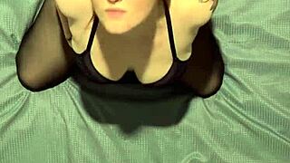 Look down at my sexy lingerie from above