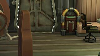 space soldier rescues two curvy blonde whores from a green goblin in wild pov action.