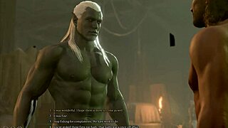 Baldurs Gate 3 naked gale romance in gay scene! 🌈