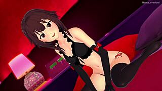 la maga megumin enjoys a big cock at the love hotel in adult hentai version