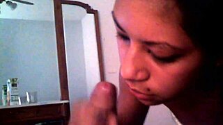 Argentinian girl from flores gives sloppy blowjob.