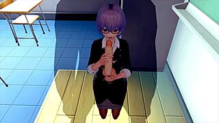 Female teacher finds energy in 3d hentai fun.