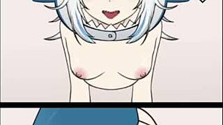 Teen 18+ guzzles huge cum from monster cock in 3d cartoon creampie.