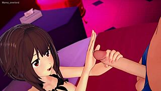 la maga megumin enjoys a big cock at the love hotel in adult hentai version